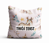 Poduszka DZIECIĘCA z Twoim napisem PD11 sarna bambi