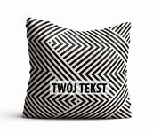 Poduszka Dekoracyjna GEOMETRYCZNA  z Twoim napisem G04