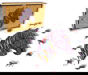 Puzzle Drewniane Koń Horse w pudełku drewnianym  + podkładka