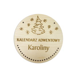 KALENDARZ ADWENTOWY z grawerem dla dziecka  BAZA  02