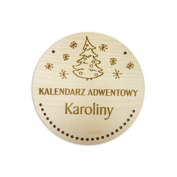 KALENDARZ ADWENTOWY z grawerem dla dziecka  BAZA  02