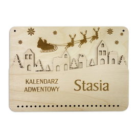 KALENDARZ ADWENTOWY z grawerem dla dziecka  BAZA  06