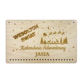 KALENDARZ ADWENTOWY z grawerem dla dziecka  BAZA  09