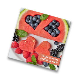 FOTO szklana deska kuchenna z dowolnym nadrukiem twoje zdjęcie 40x40cm