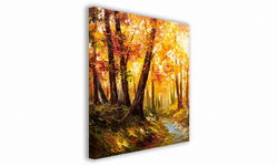 OBRAZ NA PŁÓTNIE 123 Złota jesień 50x50cm