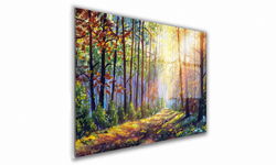 OBRAZ NA SZKLE PROSTOKĄTNY 100x70cm 086 Promienie słońca