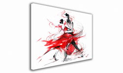 OBRAZ NA SZKLE PROSTOKĄTNY 100x70cm 102 Taniec