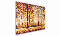 OBRAZ NA SZKLE PROSTOKĄTNY 100x70cm 112 Jesień
