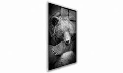 OBRAZ NA SZKLE PROSTOKĄTNY 70x100cm 003 Niedźwiedź
