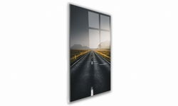 OBRAZ NA SZKLE PROSTOKĄTNY 70x100cm 016 Droga na polach