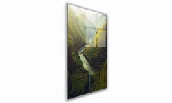 OBRAZ NA SZKLE PROSTOKĄTNY 70x100cm 104 Uprawa ryżu