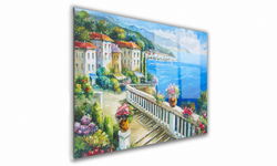 OBRAZ NA SZKLE PROSTOKĄTNY 100x70cm 146 Grecja