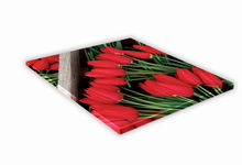 SZKLANA DESKA KUCHENNA 40x40 446h Tulipany