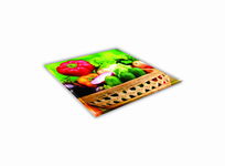 SZKLANA DESKA KUCHENNA 35x35 415g Warzywa