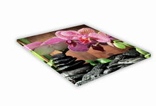 SZKLANA DESKA KUCHENNA 35x35 442g Orchidea kamyki