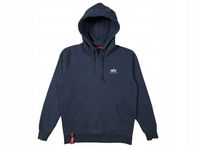ALPHA INDUSTRIES Bluza Męska Szara z Kapturem Logowana r. M (S/M)