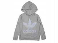 ADIDAS Bluza z Kapturem Damska Logowana r. 34/36