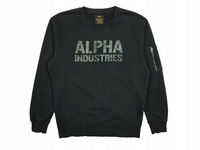 ALPHA INDUSTRIES Bluza Męska Crew Neck Logowana r. M