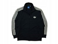 ADIDAS Bluza Classic Rozsuwana Męska 3 Paski Logowana r. L
