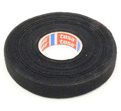 TAŚMA IZOLACYJNA TEKSTYLNA 25M/19MM TESA CZARNA MOHER