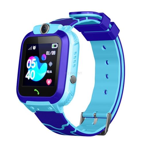 SMARTWATCH DLA DZIECI Q12 NIEBIESKI PL ROZMOWY SMS SOS LOKALIZACJA