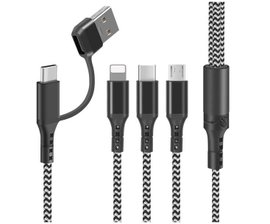 KABEL USB 4W1 SUPERIOR USB-LIGHTING USB-C MICROUSB - USB USB-C 1,2M 3A