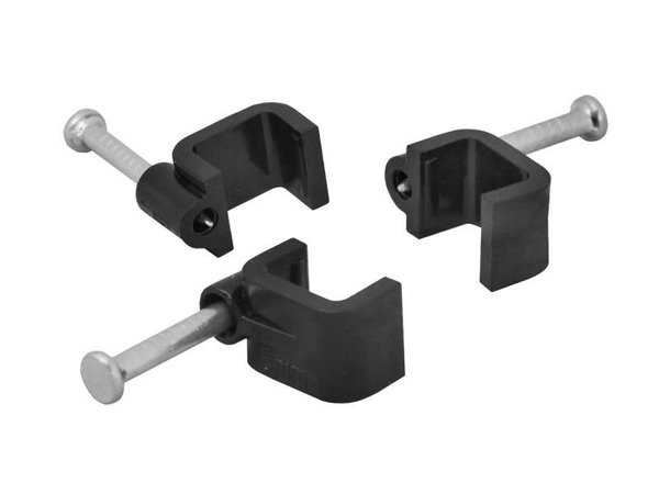 UCHWYT KABLA 8/5MM CZARNY PŁASKI 42-007 100SZT