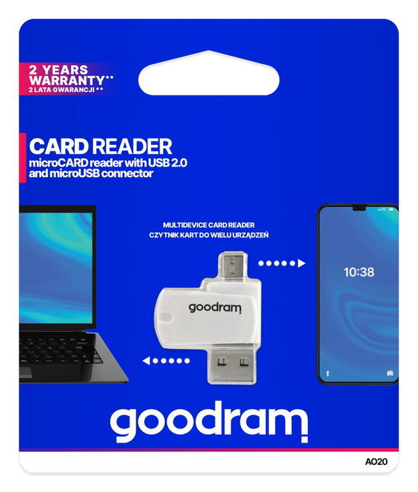 CZYTNIK KART MICROSD OTG GOODRAM