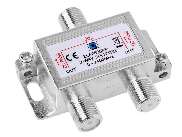 SPLITTER ANTENOWY 2WAY 5-2450MHZ POWER PASS