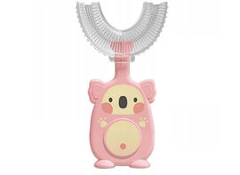 SZCZOTECZKA SONICZNA DZIECIĘCA MANUALNA U-KSZTAŁTNA 360° SILIKONOWA KOALA