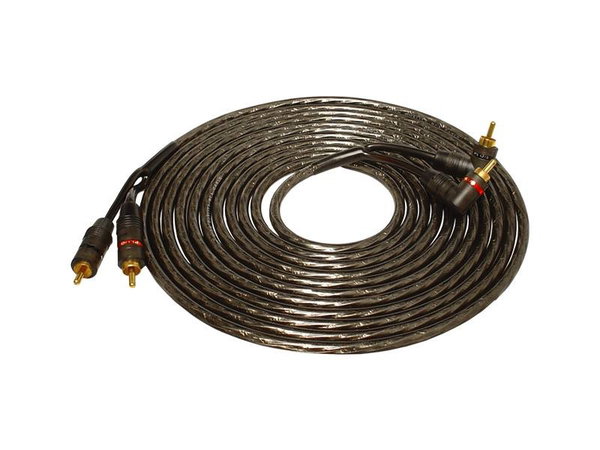 KABEL 2X2RCA LTC WTYK KĄTOWY BRĄZOWY 5M
