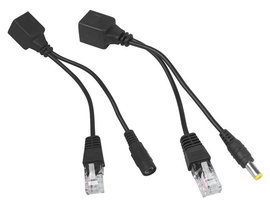 ADAPTER POE RJ45 ZASILANIA PO SKRĘTCE CZARNY