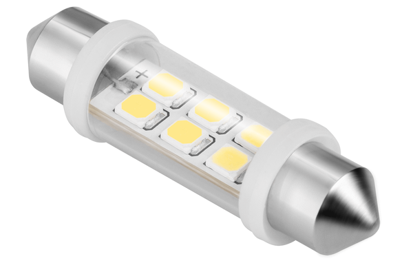 ZARÓWKA SAMOCHODOWA LED 12V 10*40 6XSMD SV8.5 BIAŁA KPL 5SZT