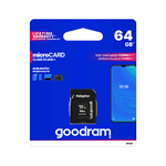 KARTA PAMIĘCI MICROSD 64GB UHS-I GOODRAM Z ADAPTEREM