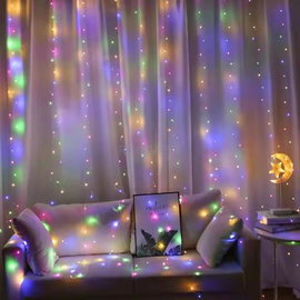 KURTYNA ŚWIETLNA USB 3M X 3M 300 LED MULTIKOLOR RGB