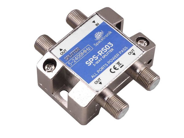 ROZGAŁĘŹNIK SPLITTER 1/3 5-2400 MHZ SPACETRONIK SPS-R03