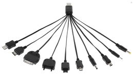 KABEL UNIWERSALNY USB DO ŁADOWANIA GSM (10 TYPÓW)