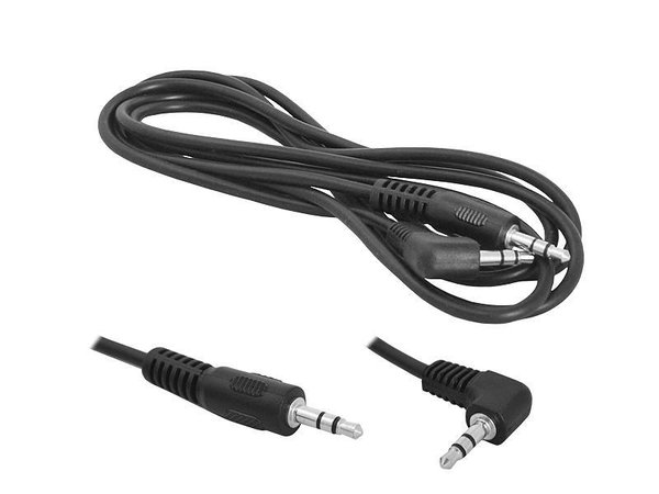 KABEL /JACK 3,5MM-JACK 3,5MM/ 3M WTYK KĄTOWY