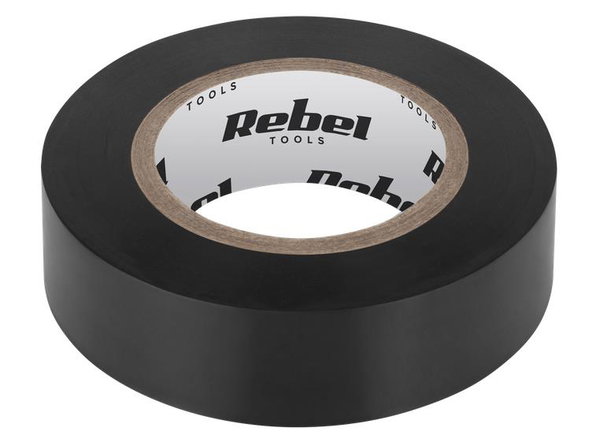 TAŚMA IZOLACYJNA KLEJĄCA REBEL (0,13 MM X 19 MM X 10 YD) CZARNA