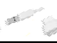 KABEL USB  IPHONE 8PIN 1M PŁASKI BIAŁY LX8472