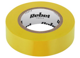 TAŚMA IZOLACYJNA KLEJĄCA REBEL (0,13 MM X 19 MM X 10 YD) ŻÓŁTA