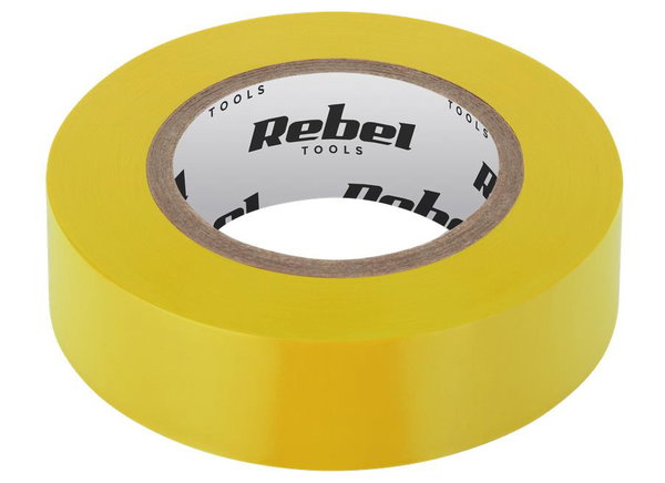 TAŚMA IZOLACYJNA KLEJĄCA REBEL (0,13 MM X 19 MM X 10 YD) ŻÓŁTA