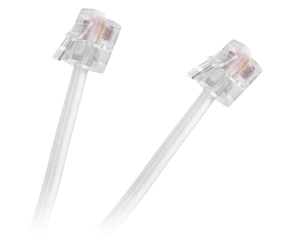 KABEL TELEFONICZNY ABONENCKI 20M BIAŁY /1SZT/