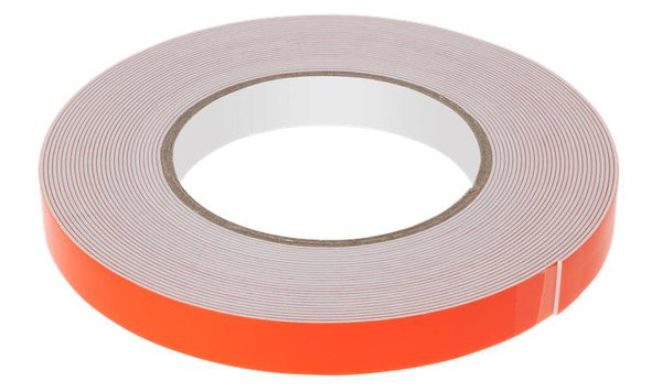 TAŚMA PIANKOWA DWUSTRONNA REBEL (1 MM X 15 MM X 10 M) BIAŁA