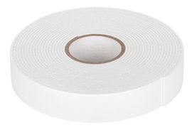 TAŚMA KLEJĄCA DWUSTRONNA REBEL (1,5MM X 20MM X 5M) PIANKOWA BIAŁA