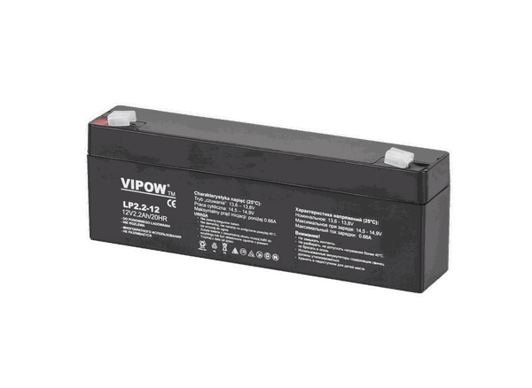 AKUMULATOR ŻELOWY VIPOW 12V 2.2AH
