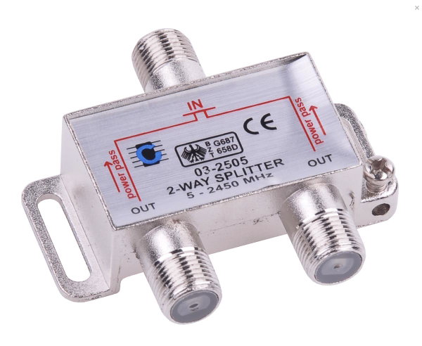 SPLITTER ANTENOWY 2WAY 5-2450MHZ