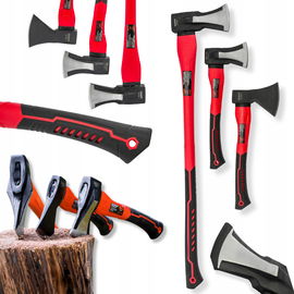 KOMPLET SIEKIER ZESTAW SIEKIERA 3SZT MOCNA WYTRZYMAŁA SOLIDNA DO ŁUPANIA