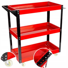 ORGANIZER WARSZTATOWY WÓZEK NARZĘDZIOWY TRZY PÓŁKI SERWISOWY METALOWY MOCNY