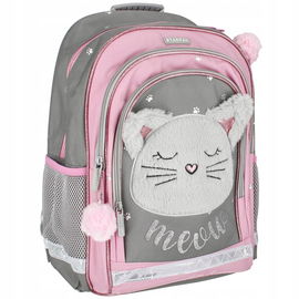 PLECAK SZKOLNY WYPRAWOWY PLECAK DO SZKOŁY TURYSTYCZNY KOT KOTEK TORNISTER